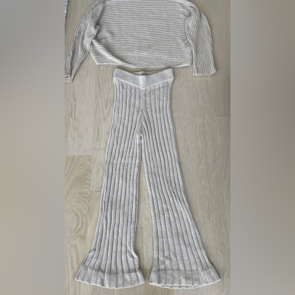 Free People Imogen Sweater Set Beige Size XS - Picture 3 of 8